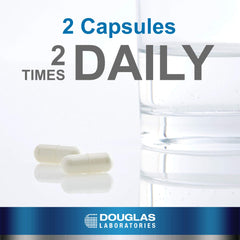 Label detail on Douglas Laboratories Colostrum noting key immune components