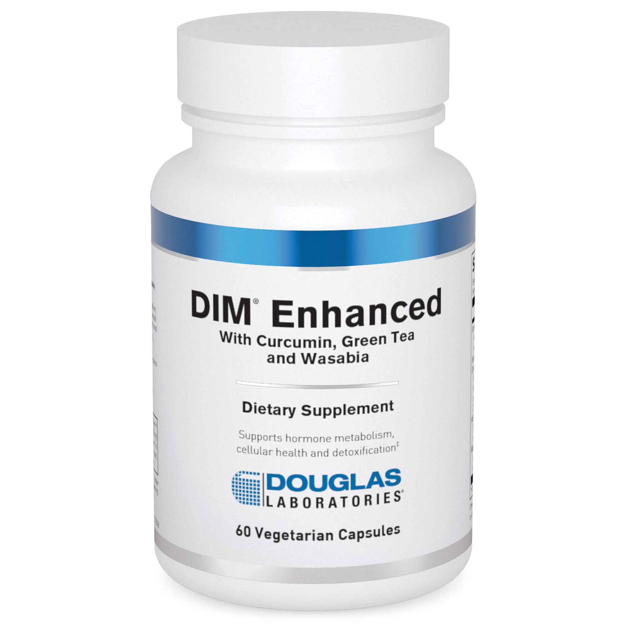 Douglas Laboratories DIM Enhanced bottle front showing label and hormone support potential