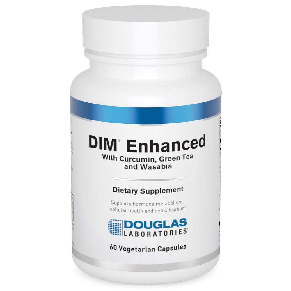 Douglas Laboratories DIM Enhanced bottle front showing label and hormone support potential