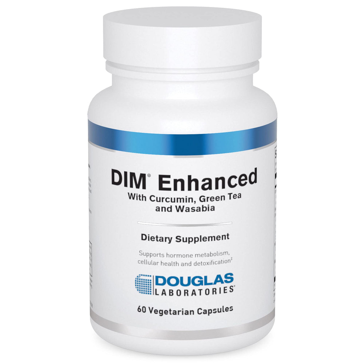 Douglas Laboratories DIM Enhanced bottle front showing label and hormone support potential