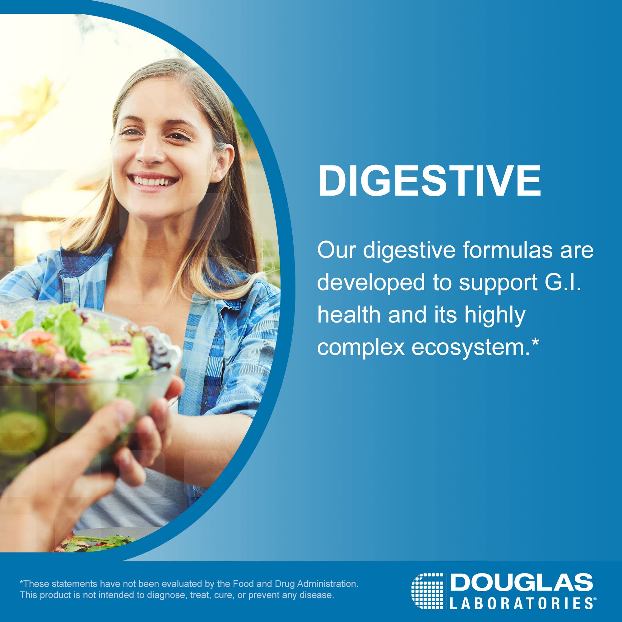 Douglas Laboratories Fiber-Plex sealed container highlighting GMO-free formulation.