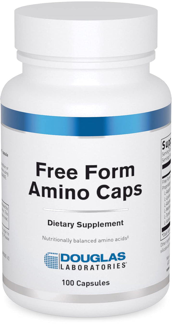 Douglas Laboratories Free Form Amino Capsules bottle for daily muscle and tissue support.