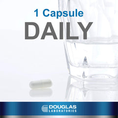 Pouring Douglas Laboratories Free Form Amino Capsules for convenient daily intake.