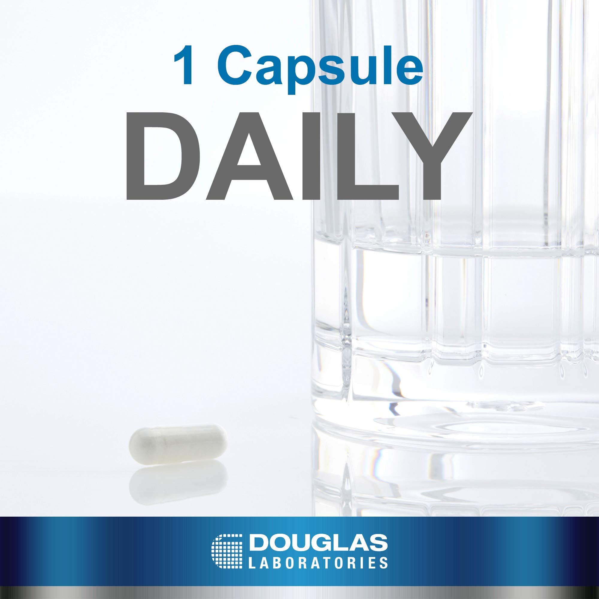 Side-view of Douglas Laboratories L-Serine bottle highlighting 60 capsules