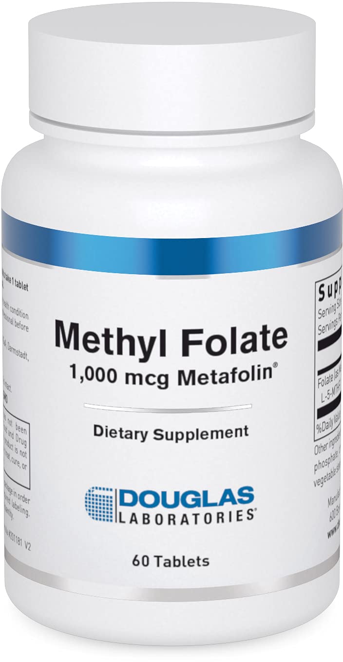 Douglas Laboratories Methyl Folate 1000mcg bottle front for daily folate support