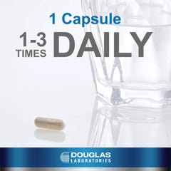 Douglas Laboratories Multi-Probiotic 4 Billion bottle pour illustrating easy daily use