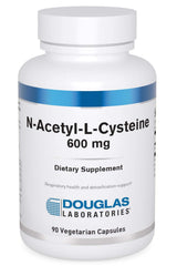 Douglas Laboratories NAC 600 mg bottle shown for antioxidant support