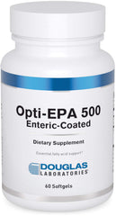 Douglas Laboratories Opti-EPA 500 front bottle for daily omega-3 support.