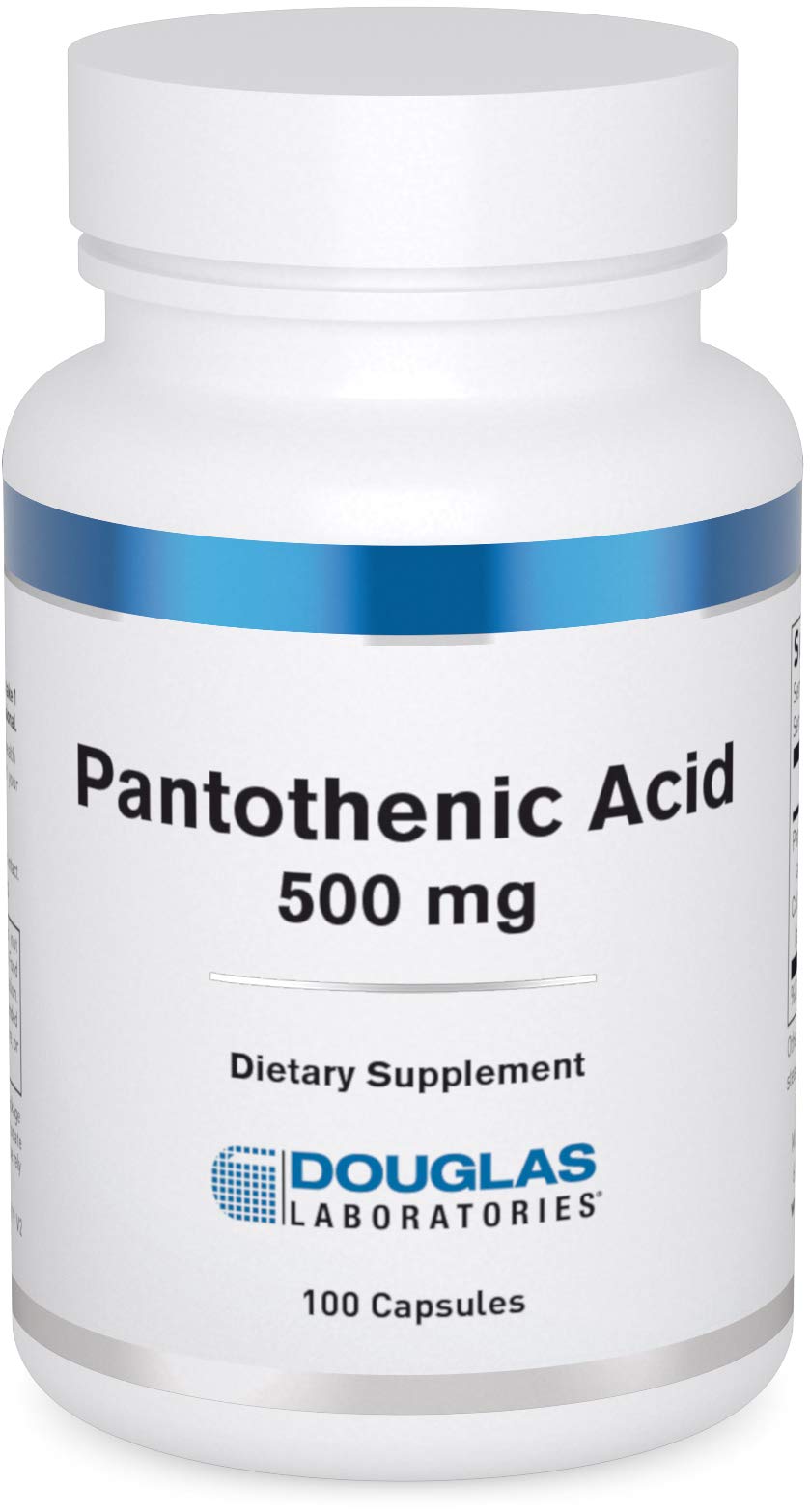 Douglas Laboratories pantothenic acid capsules support daily energy metabolism.