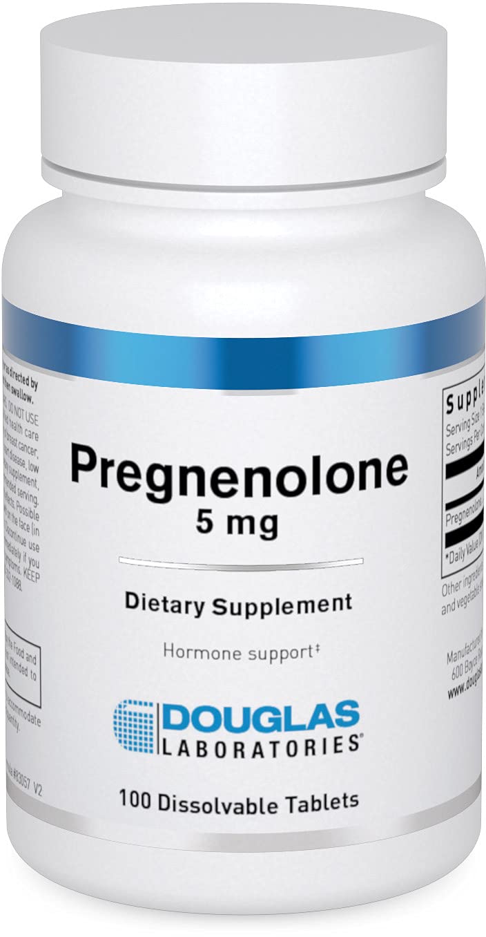 Douglas Laboratories Pregnenolone 5 mg tablet pack for daily hormone support.