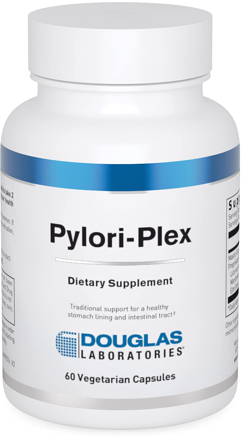 Douglas Laboratories Pylori-Plex bottle front displays digestive support branding