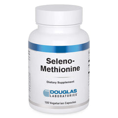 Douglas Laboratories Seleno-Methionine bottle with capsules for daily selenium support.