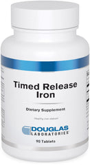 Douglas Laboratories Timed Released Iron bottle with label for steady release