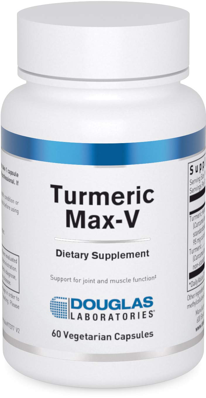 Douglas Laboratories Turmeric Max-V bottle front view showing standardized curcumin for joints