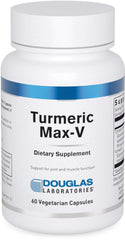 Douglas Laboratories Turmeric Max-V bottle front view showing standardized curcumin for joints