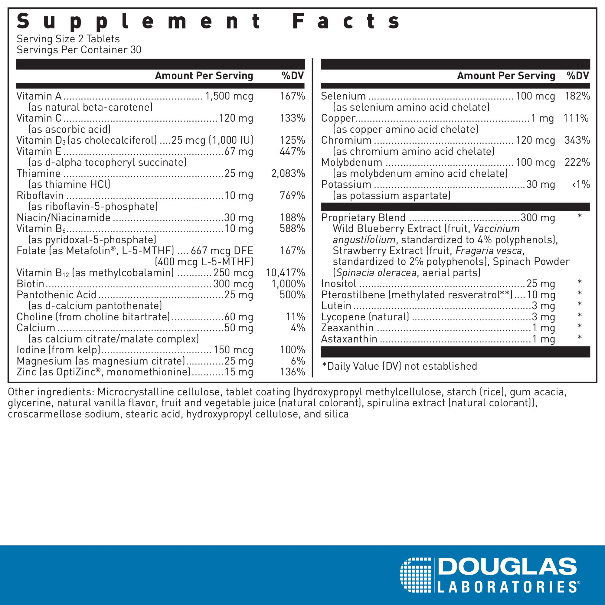 Close-up of Ultra Preventive 2 Daily tablets highlighting convenient daily nutrition