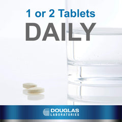 Douglas Laboratories Ultrazyme label close-up with enzyme blend for digestive support.