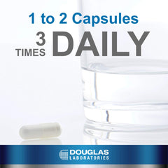 Douglas Laboratories L-Arginine 700 mg label design signifies quality and GMP.