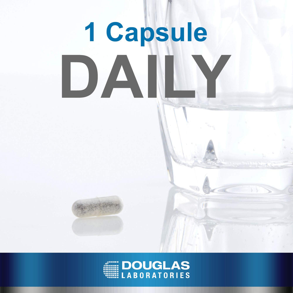 Douglas Laboratories K2-D3 label detail emphasizing MK-7 and D3 ingredients for cardiovascular and bone harmony.