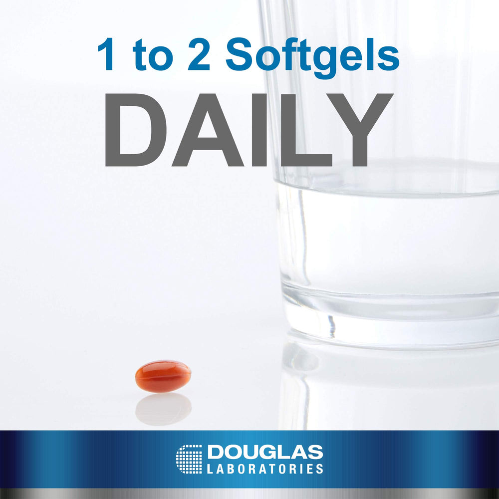 Douglas Laboratories Lutein label clearly shows dosage and nutrition details
