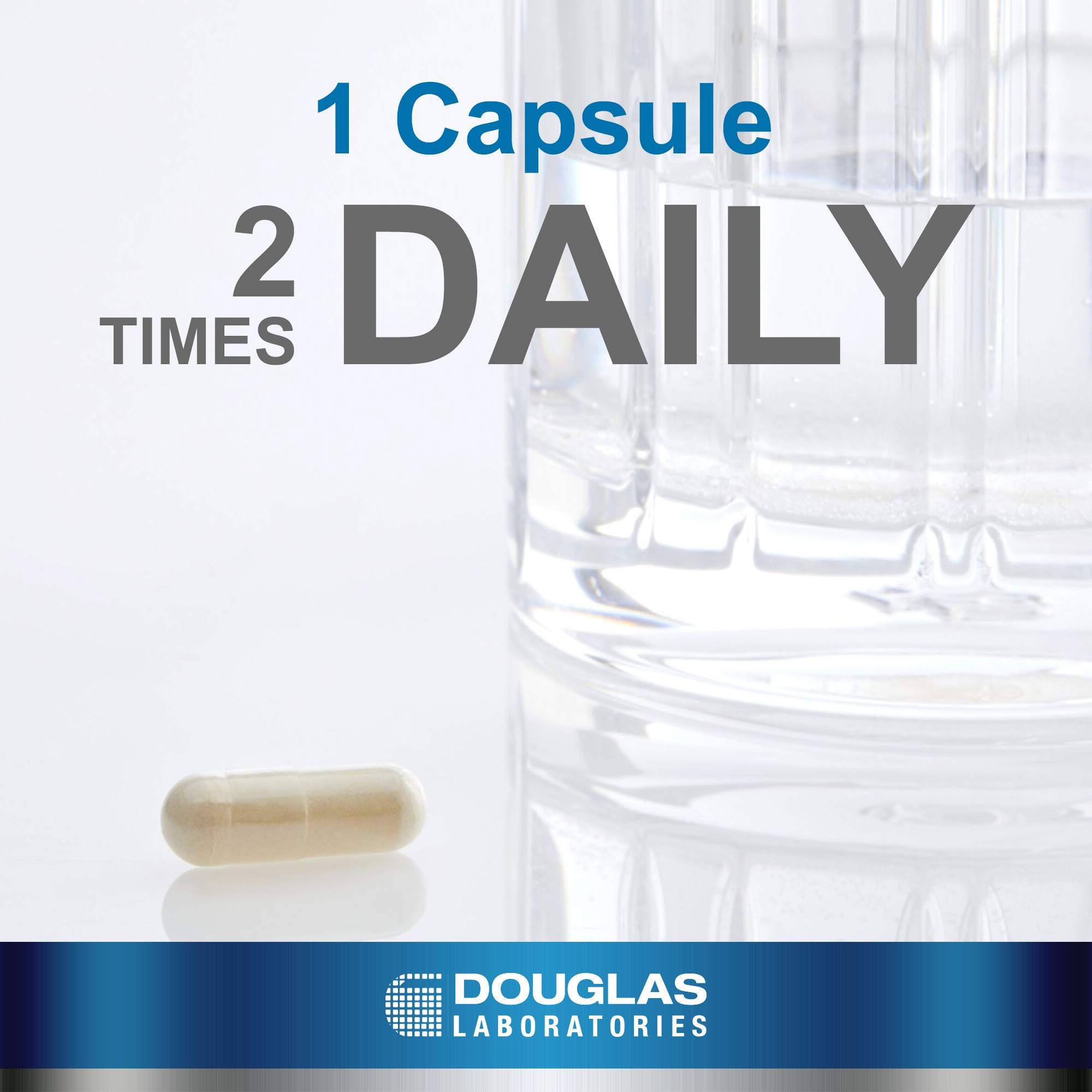 Douglas Laboratories Milk Thistle Max-V capsules poured for easy daily supplementation.