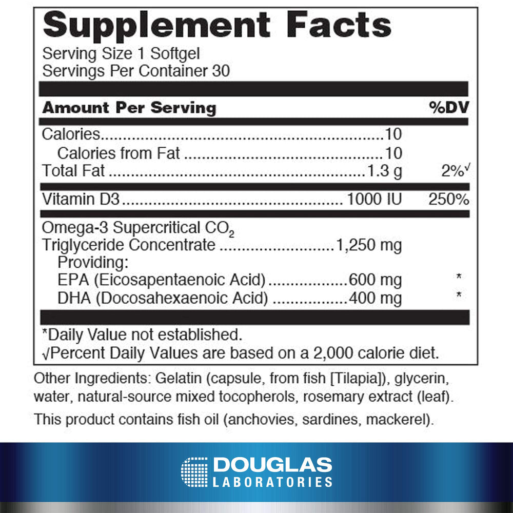 Quell Fish Oil softgels shown for convenient daily supplementation.