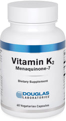 Douglas Laboratories Vitamin K2 MK-7 bottle with label signaling bone support