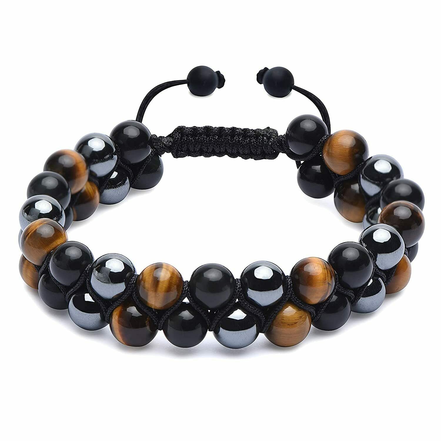 DOUVEI double-layer beaded bracelet design viewed from the side