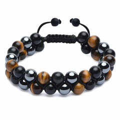 DOUVEI double-layer beaded bracelet design viewed from the side