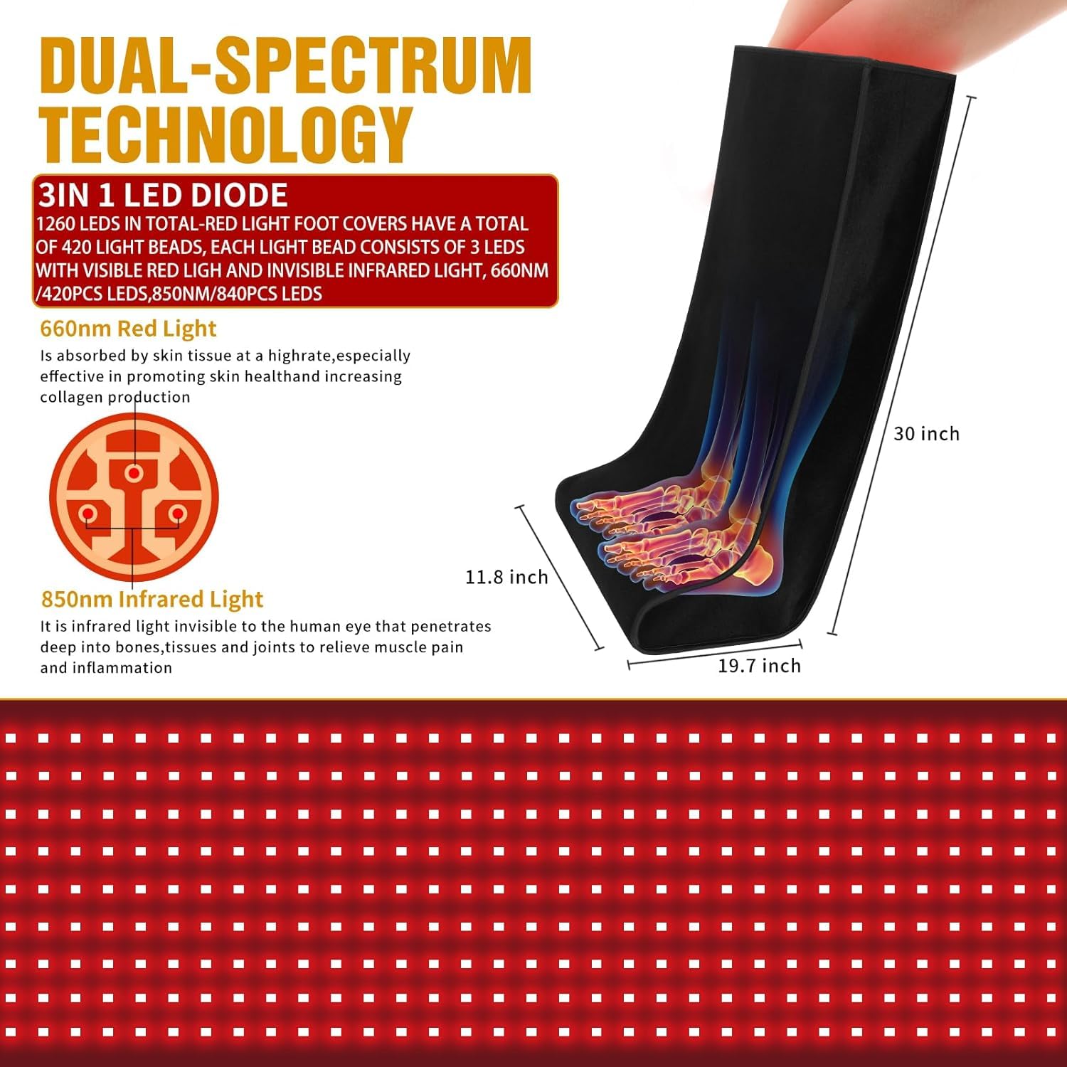 Dowceivm adjustable pulse mode and time settings for personalized therapy.