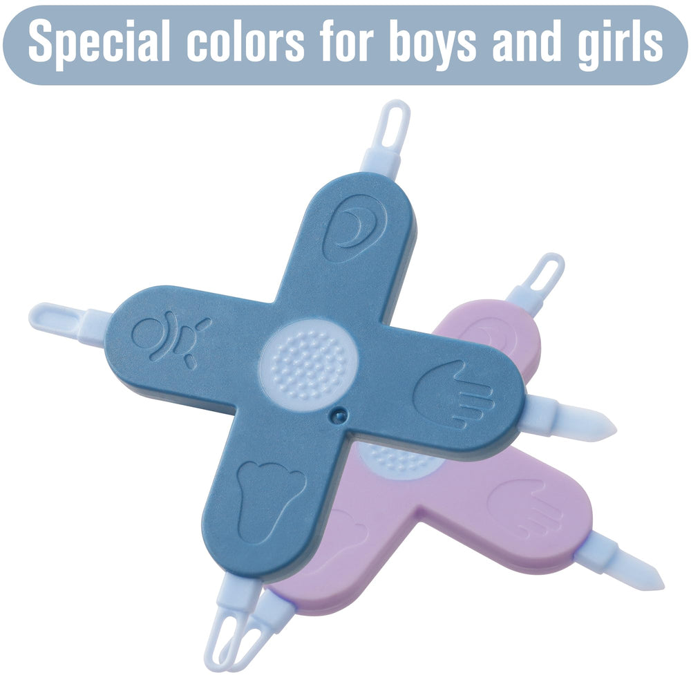 Doytn purple-blue color adds a friendly look to baby care.