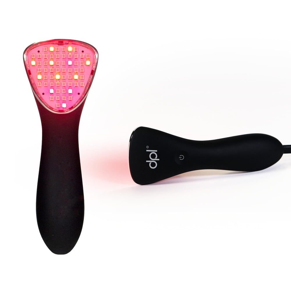 The dpl clinical LED wand targets muscles and joints for at-home relief.