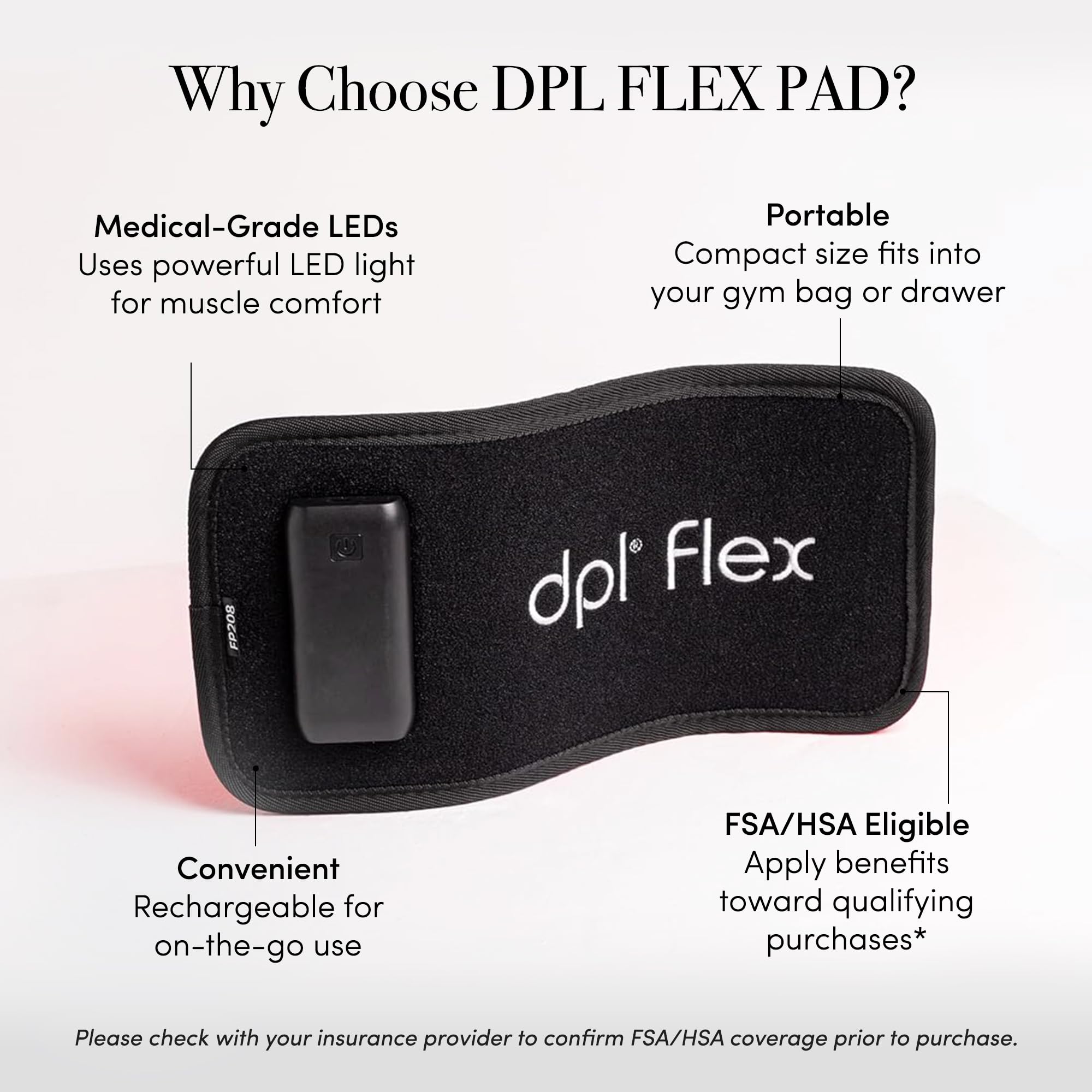 DPL Flex Pad contoured for full‑body coverage and comfortable use.