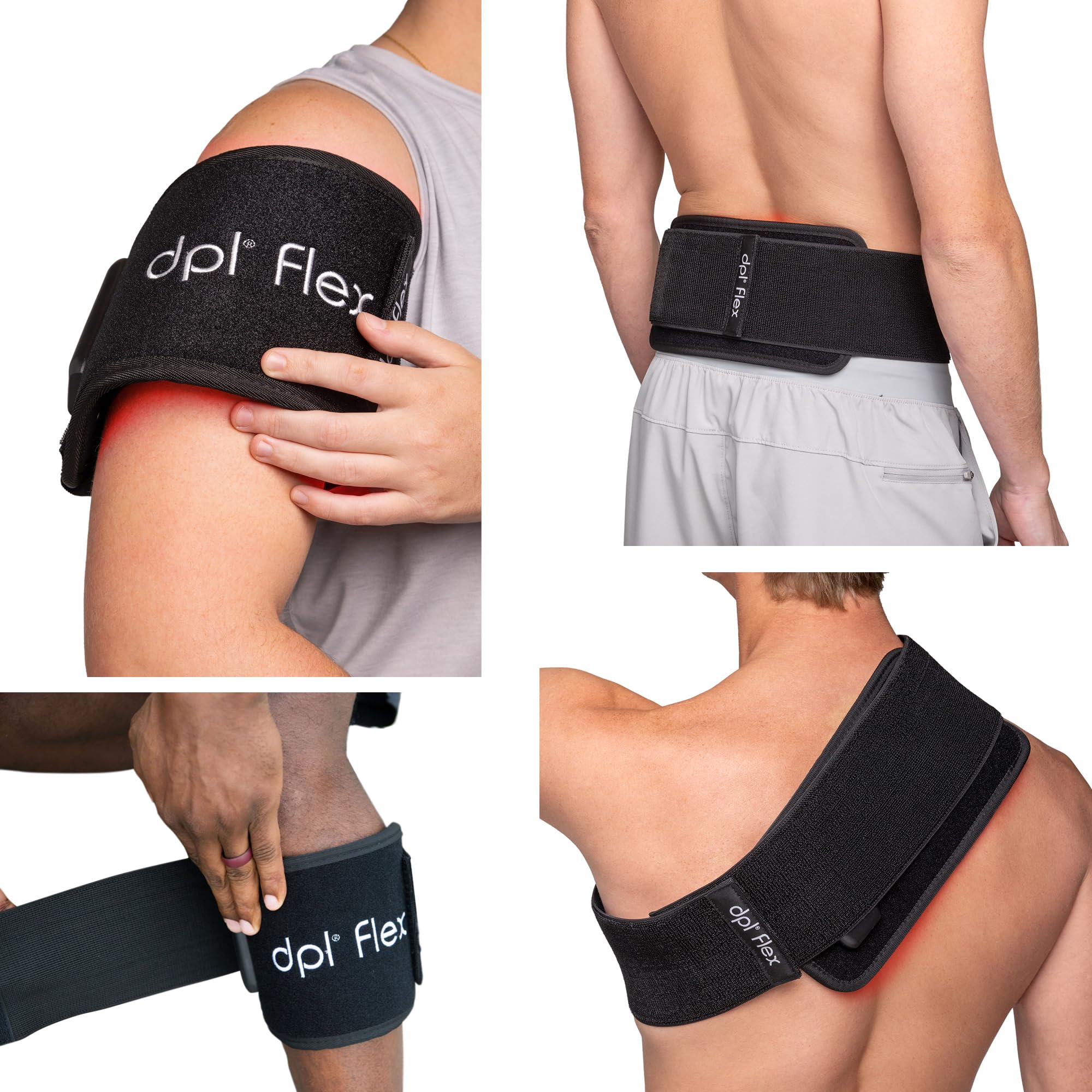 DPL Flex Pad on the legs delivering targeted relaxation and comfort.