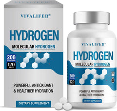 DQQI hydrogen tablets bottle front for easy daily hydration.