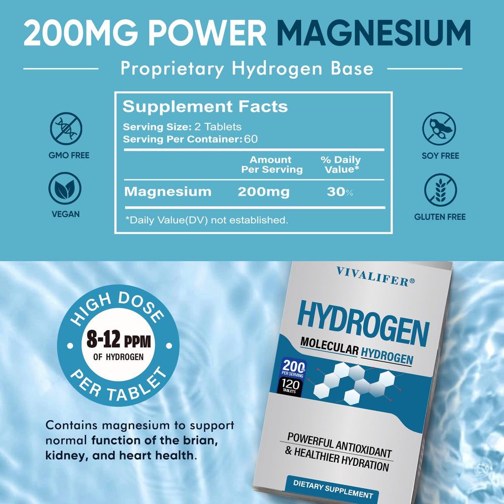 DQQI hydrogen tablets on a work desk, easy daily energy ritual.