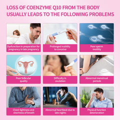 DR.AUSTIN CoQ10 softgel in MCT oil for rapid absorption.