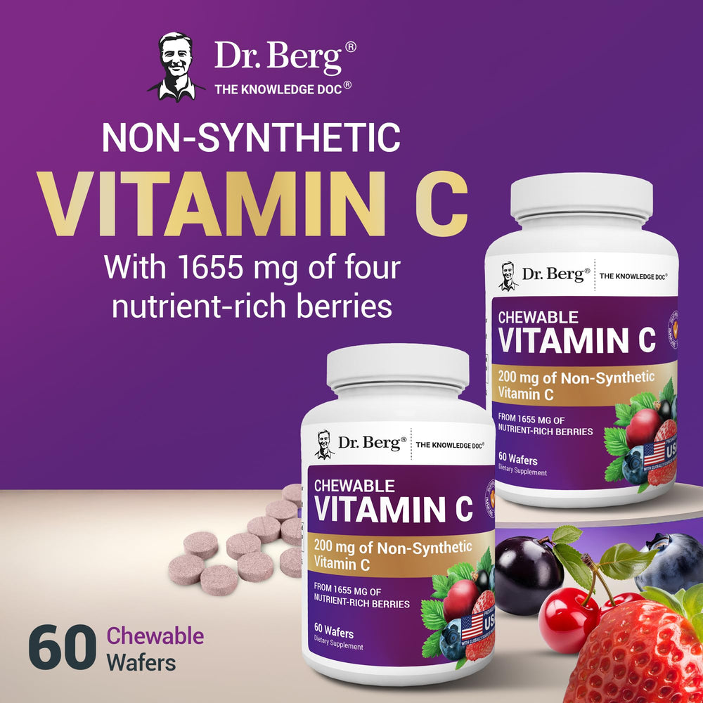 Dr. Berg freeze-dried berry blend preserves potency in wafers