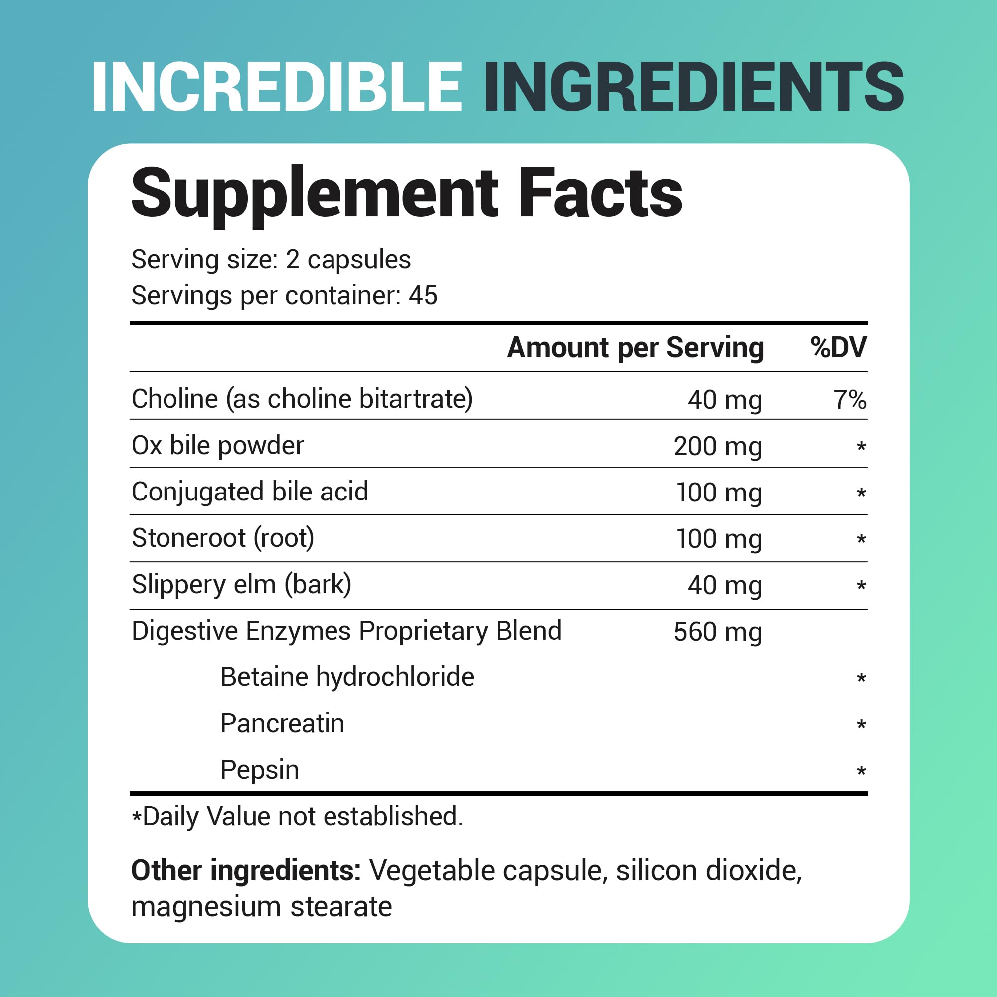 Conjugated bile acids featured in Dr. Berg Gallbladder Formula