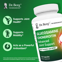 Capsules closeup of Dr. Berg supplement for joint support.