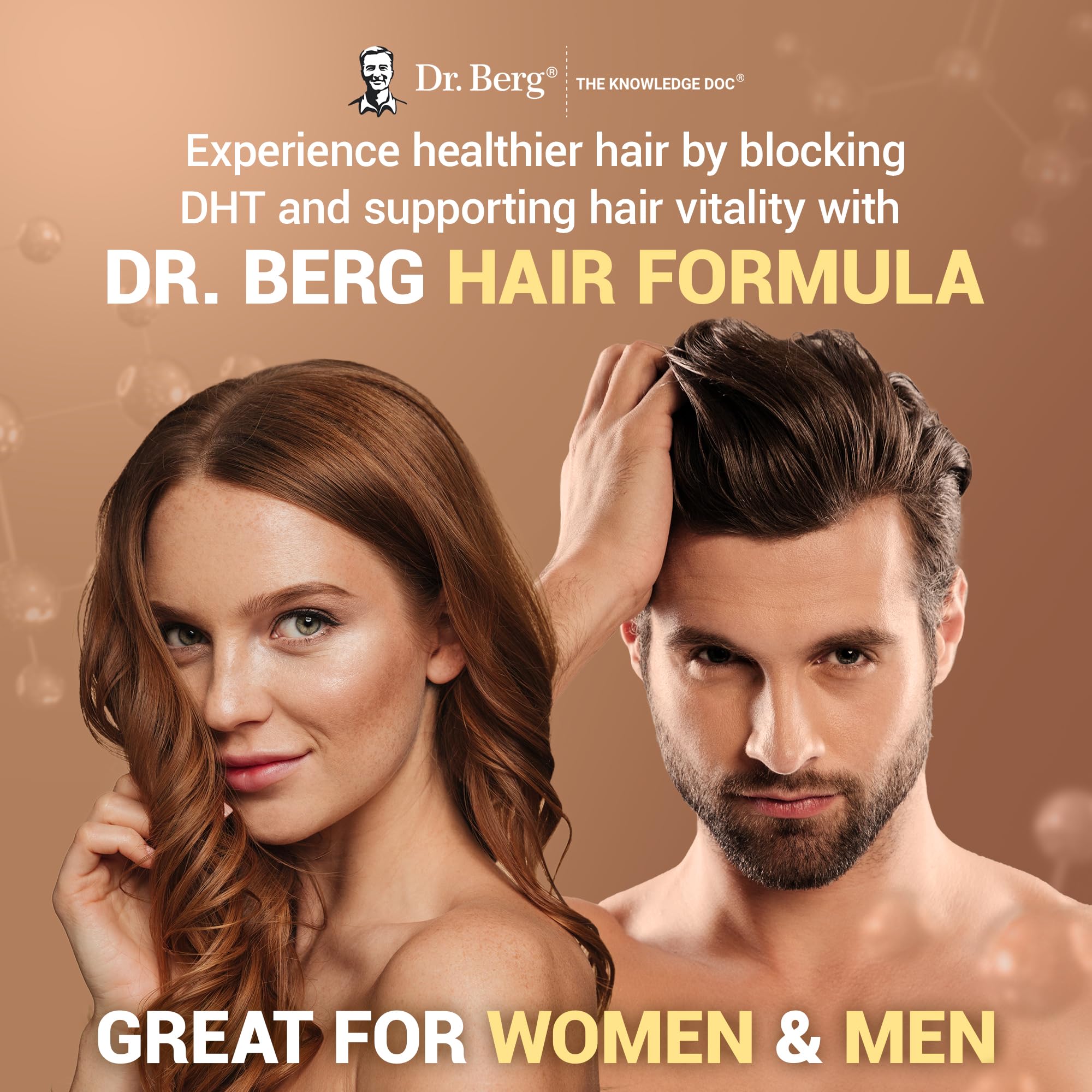 Dr. Berg Nutritionals biotin and saw palmetto capsules for hair support