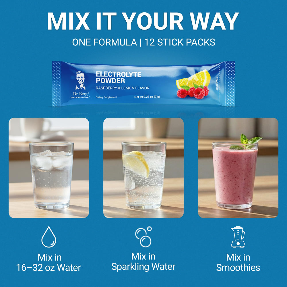 Dr. Berg Nutritionals daily hydration on-the-go with clean sugar-free formula