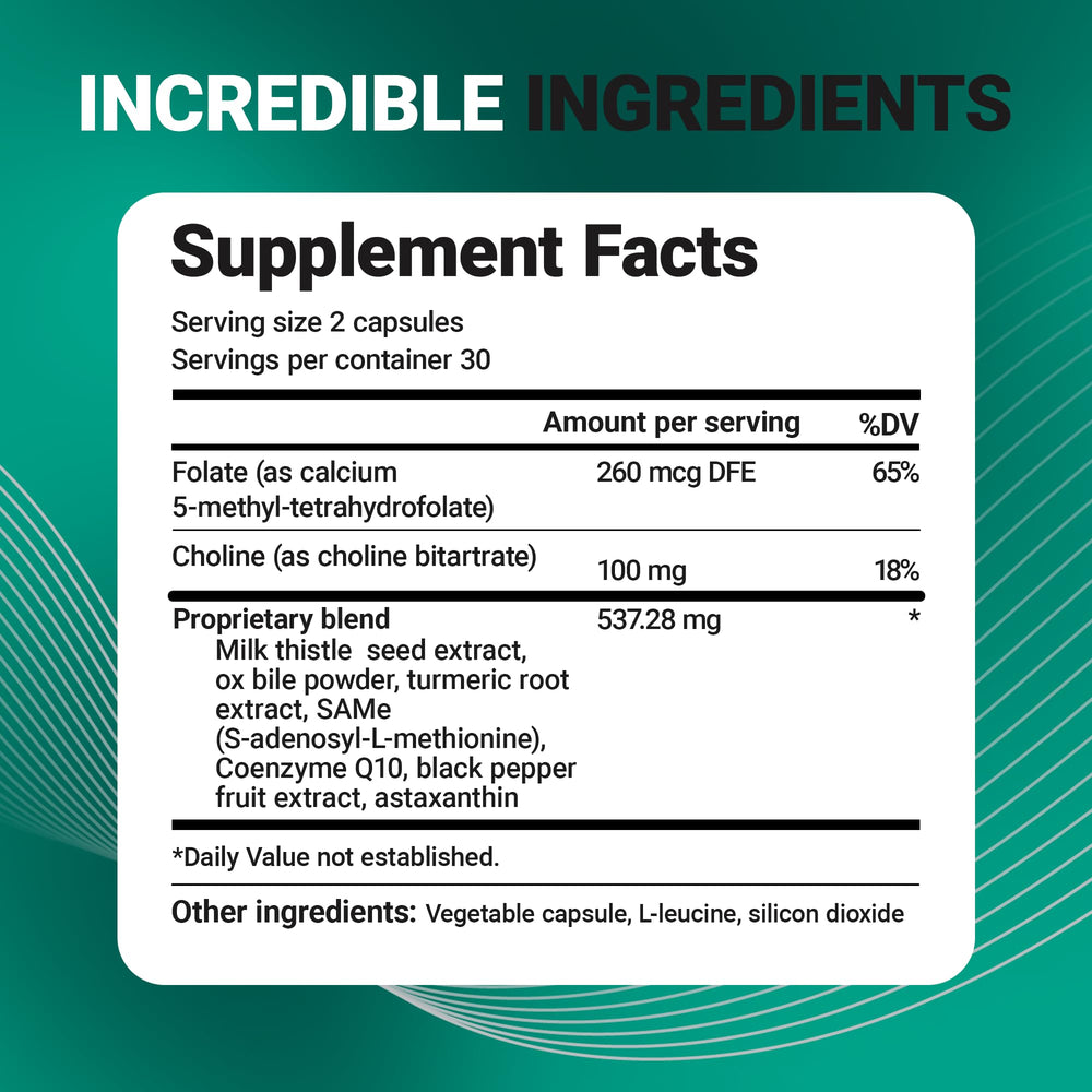 Liver Cleanse packaging showing 60 capsules per bottle