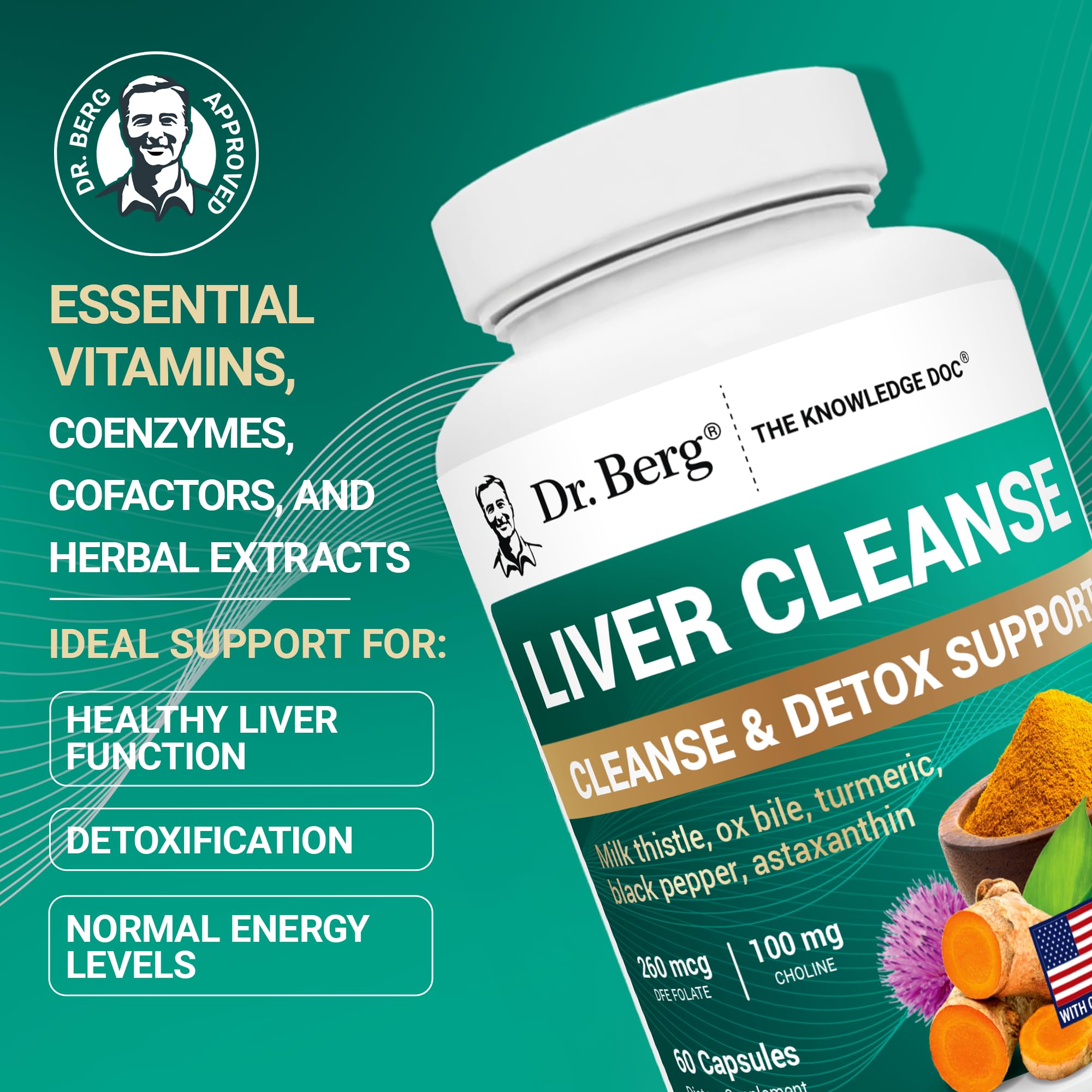 Milk thistle ingredient visual from Dr. Berg Liver Cleanse for antioxidant support