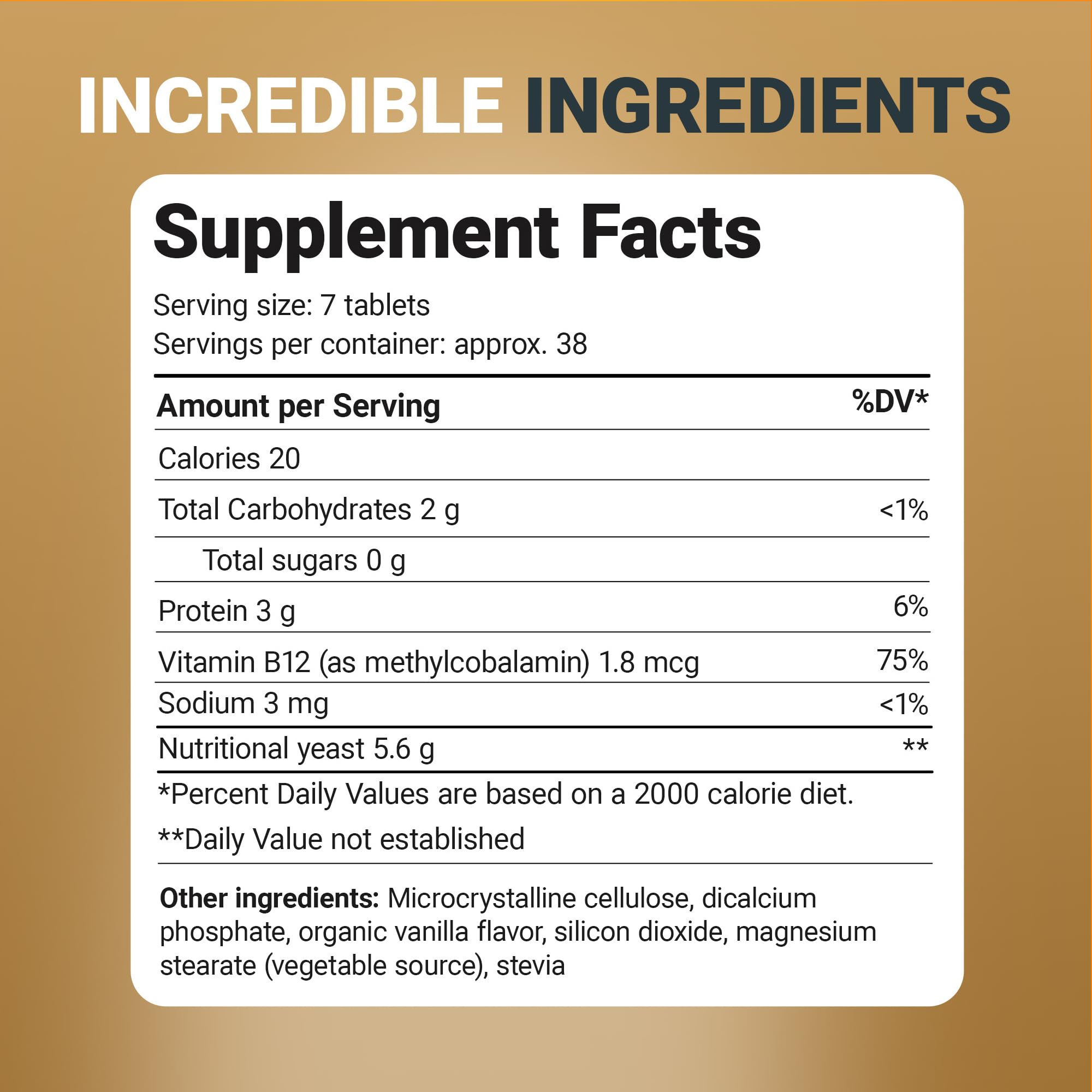 Dr. Berg vegan formula yeast tablets indicating plant-based nutrition