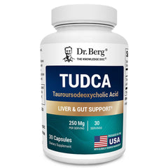 Dr. Berg TUDCA bottle front displaying liver and gallbladder support