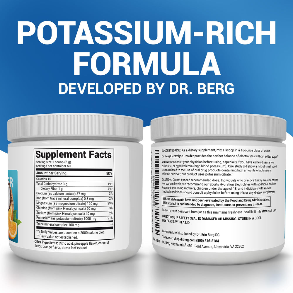 Dr. Berg Zero Sugar Hydration pours into glass for keto-friendly hydration
