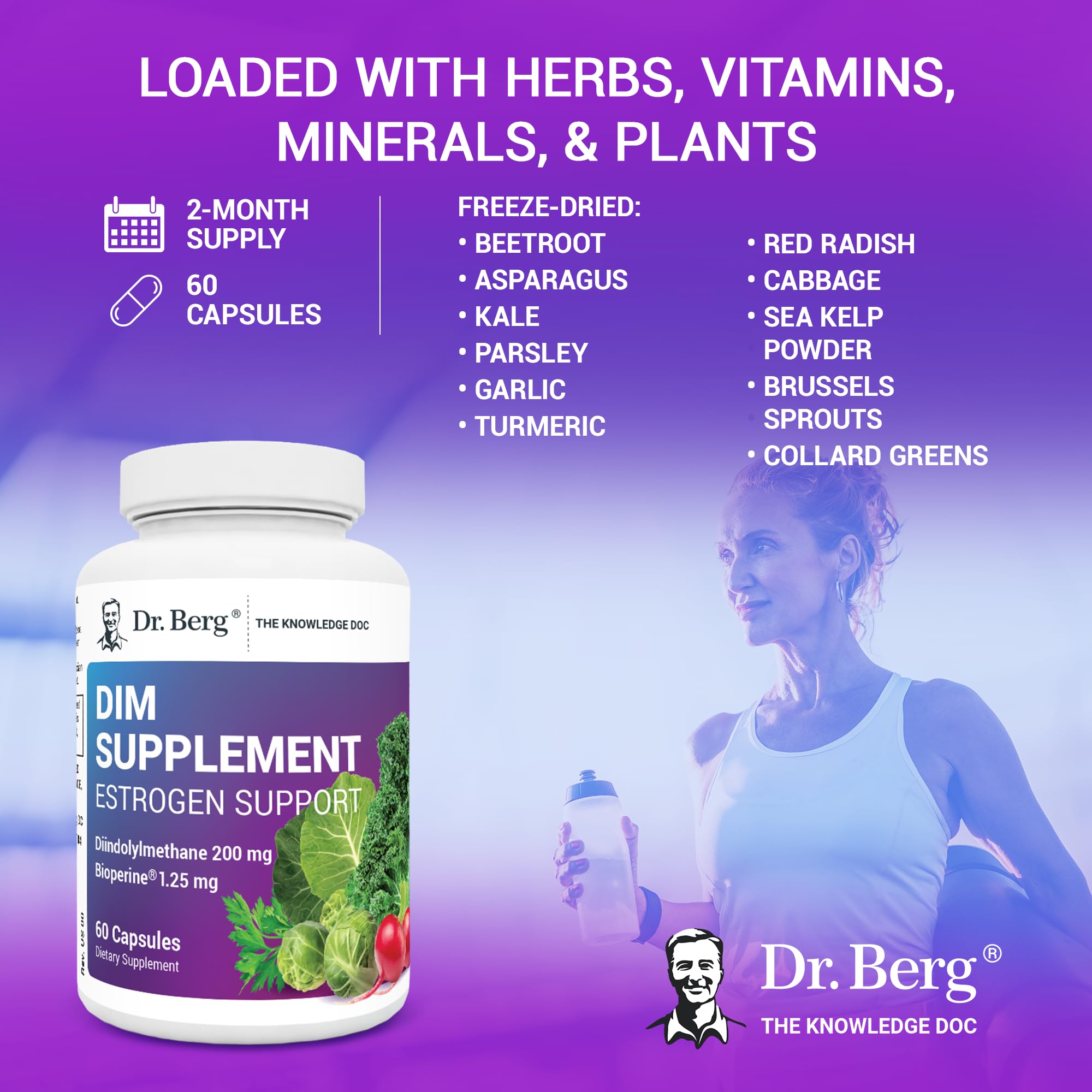 DIM capsules in hand illustrating simple daily supplementation.