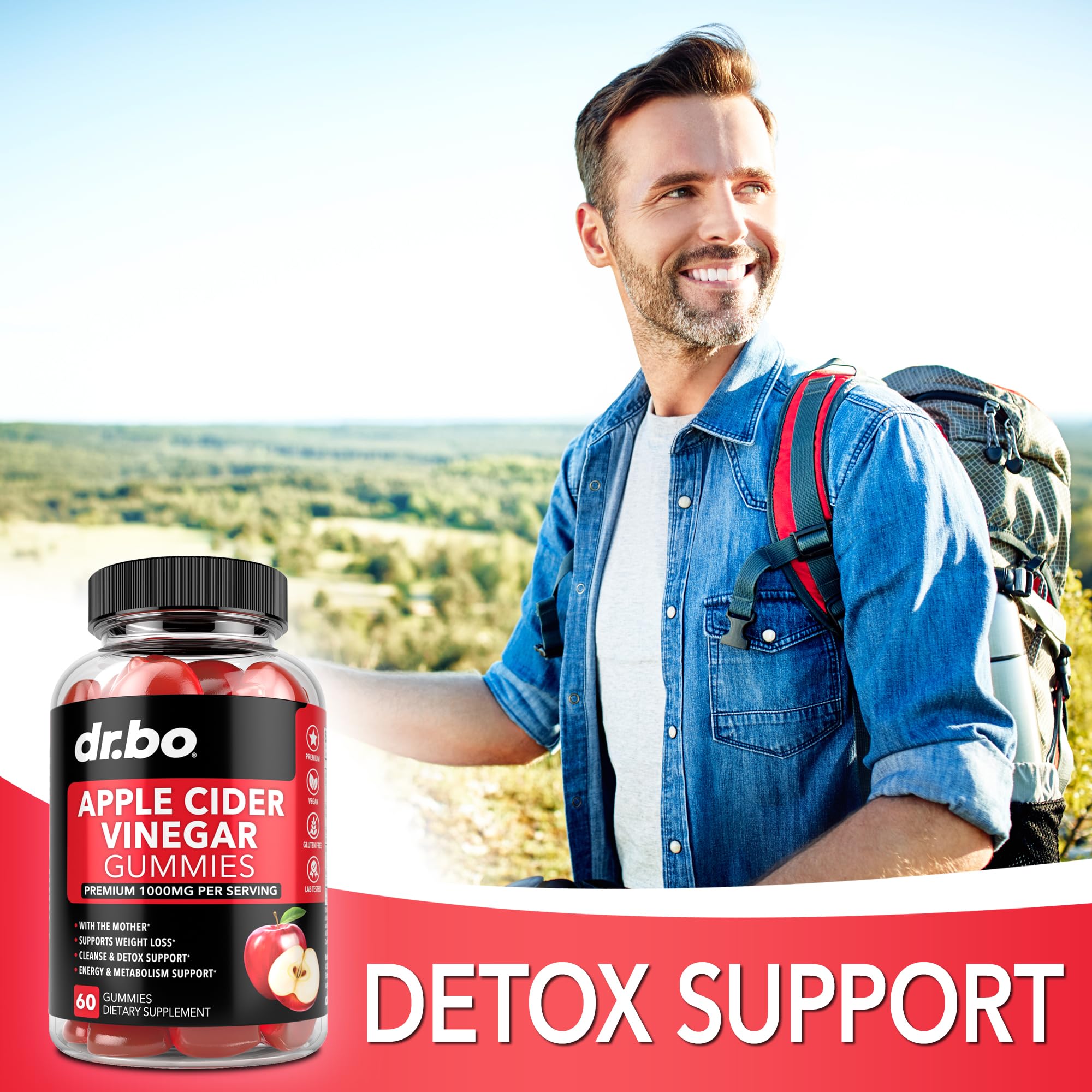 DR. BO ACV Gummies beetroot and pomegranate boost gut-friendly nutrition