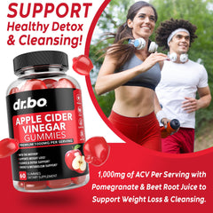 DR. BO ACV Gummies with The Mother icon signals premium fermentation benefits